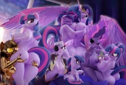 1boy 3d 6+girls 8girls absurd_res anthro areola ass big_breasts blender_(software) bodily_fluids breast_milking breast_play breast_sucking breasts equestria_girls equid equine female female/female friendship_is_magic furry future_twilight_sparkle group hasbro hi_res hooves-art horn horse huge_ass lactating male mammal midnight_sparkle my_little_pony nipples pony princess_twilight_sparkle_(mlp) punklight_sparkle purple_areola purple_nipples queen_twilight_sparkle_(mlp) sci-twi self_paradox selfcest smooth_skin spike_(mlp) straight sucking thick_thighs twilight_scepter_(mlp) twilight_sparkle_(mlp) twilight_sparkle_scepter unicorn yuri