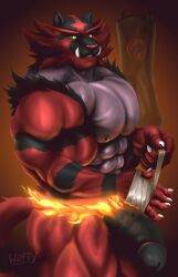 abs biceps furry huge_cock incineroar male male_focus male_only muscle muscles muscular muscular_arms muscular_ass muscular_back muscular_legs muscular_male muscular_thighs nipples pecs pokemon pokemon_(species) solo_male veins veiny_penis wintech3112