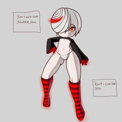 1girls dialogue english_text female female_only long_legs panties red_eyes sage_(sonic_frontiers) socks solo sonic_(series) sonic_frontiers sonic_the_hedgehog_(series) text tights unknown_artist white_hair white_panties