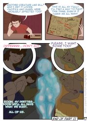 1boy 3girls aged_up blonde_hair brown_hair comic completely_nude_female dipper_pines english_text ghost_girl gravity_falls mabel_pines masturbation nude_female pacifica_northwest page_17 sealedhelm sex_toy sleeping speech_bubble spread_legs straight_hair