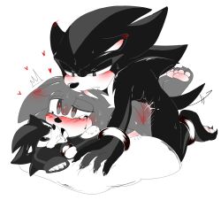 2boys ahe_gao anal_sex anthro anthro_only bite_mark blush gay gay_sex heart-shaped_pupils male male_only monochrome no_humans open_mouth pawpads paws sex shadow_the_hedgehog sonadow sonic_(series) sonic_the_hedgehog tears teeth tongue yaoi