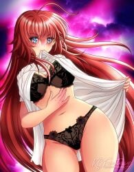 bra female high_school_dxd kgfantasy light-skinned_female light_skin long_hair red_hair rias_gremory