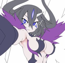 asagi_asagiri breasts demon demon_girl demon_horns disgaea disgaea_rpg large_breasts nippon_ichi_software overlord_asagi skimpy_clothes yokoshimakoishi