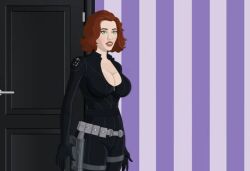 accurate_art_style black_widow_(marvel) cartoon_hook-ups marvel marvel_comics motel natasha_romanoff tagme winky_dink_media