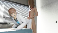 anon arnas_atakiyo_(cappyadams) blender blender_(software) blender_cycles blue_eyes brown_hair bruh cappyadams_(artist) doctor funny funny_text gay gay_sex high_resolution highres joke male male/male male_only male_penetrated male_penetrating male_penetrating_male original original_character paper_bag shitpost short_hair yaoi