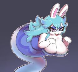 animal_ears anthro big_breasts breasts cleavage female ghost ghost_girl gikowinko mario_(series) mario_+_rabbids mario_+_rabbids:_sparks_of_hope midnite_(mario_+_rabbids) rabbid tagme tagme_(character)