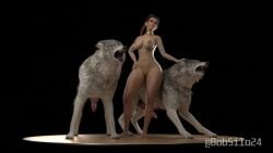 3d animated apex_legends bobsilo24 breasts canine canine_penis female human_female loba loba_(apex_legends) loba_andrade mp4 nipples no_sound nude tagme turntable_(animation) video wolf wolves