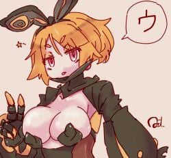 astjiete black_rabbit_usa breasts bunny_ears bunnysuit disgaea disgaea_5 disgaea_rpg large_breasts nippon_ichi_software skimpy_clothes usalia_(disgaea)