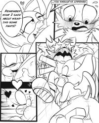 bat comic fight fox greenhill large_breasts older_female rouge_the_bat sammy_stowes sonic_(series) tails younger_male