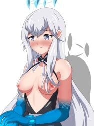 blush kolevsky long_hair meryl_(tower_of_fantasy) small_breasts topless tower_of_fantasy white_hair