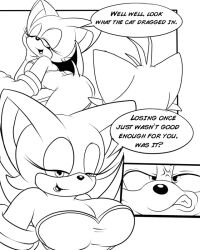 anthro bat comic fight fox greenhill older_female rouge_the_bat sammy_stowes sonic_(series) tails younger_male