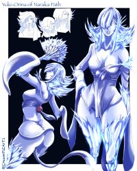 asian big_ass bottomless character_sheet creampieart1 ghost_girl ice japanese_clothes original original_character ring_of_the_deep snow white_hair white_skin yokai yuki_onna