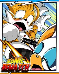 anthro bat comic fight fox greenhill older_female rouge_the_bat sammy_stowes sonic_(series) tails younger_male