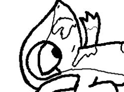 2000s_and_2010s_style animated black_and_white furry generation_5_pokemon nintendo pixel_art pokehidden pokemon pokemon_(species) pokemon_bw pokephilia snivy white_background