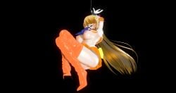 ball_gag bishoujo_senshi_sailor_moon blonde_hair blue_eyes bondage clothing gag high_heel_boots high_heels kimuhazu_no_kakurega medium_breasts minako_aino sailor_venus skirt