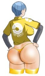 1girls ass back_view big_ass boeblob breasts bulma_briefs dat_ass dragon_ball dragon_ball_super dragon_ball_super_super_hero thong