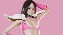 3d alternate_version black_hair clown clown_girl clussy doppa female female_only geiru_toneido gyakuten_saiban honey_select_2 suggestive_posing