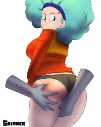 bulma (afro) from dragon ball by grimmer