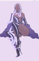 1girls breasts dark-skinned_female dark_skin enrico_pucci female female_only fishnets human jojo's_bizarre_adventure nipples rule_63 shounen_jump snake solo sssssss20350078 stone_ocean villainess white_hair