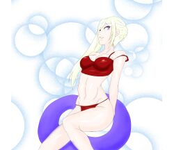 bikini breasts edelgard_von_hresvelg fire_emblem fire_emblem:_three_houses floatie kamui_(artist) post-timeskip purple_eyes white_hair