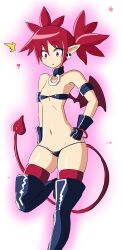 barely_clothed demon demon_girl demon_tail demon_wings disgaea disgaea_1 etna gloves nippon_ichi_software skimpy_clothes thighhighs trielectron