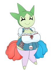 ^_^ big_breasts blushing breasts choker dirndl dress european_clothes female frilly frilly_clothing hourglass_figure knot lace-trimmed_dress lace_trim pleased pokéball pokémon pokemon premier_ball roselia skirt tagme thigh_highs thigh_socks thighhighs urusee584