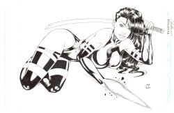 1girls betsy_braddock chris_foulkes curvaceous curvy curvy_body curvy_female curvy_figure female female_only hourglass_figure light-skinned_female light_skin marvel marvel_comics psylocke solo solo_female straight_hair tagme voluptuous x-men