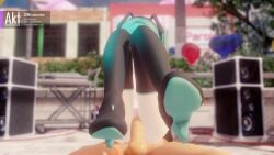 3d akt animated balloons blue_eyes blue_hair fluids half_naked hands_on_ground hatsune_miku high_heel_boots high_heels mp4 pigtails sitting_on_lap sitting_on_penis sitting_on_person small_breasts sound vaginal_penetration video vocaloid