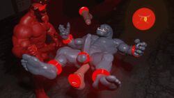 alien anal anal_sex animated arkillo atrocitus darkviperbara dc_comics duo forced genitals green_lantern_(series) grey_body grey_skin humanoid male male/male mammal muscular muscular_humanoid muscular_male penetration penis power_ring red_body red_lantern red_lantern_corps red_skin sinestro_corps vein veiny_penis yellow_lantern