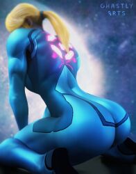 1girls 3d artist_name artist_signature ass ass_focus big_ass big_butt blonde_hair bodysuit bubble_ass bubble_butt curvaceous curvy fat_ass female female_focus female_only ghastlyarts kneeling large_ass light-skinned_female light_skin metroid muscle muscle_tone muscular muscular_female nintendo ponytail samus_aran solo solo_female solo_focus tagme thick_ass thick_thighs thighs toned toned_female voluptuous zero_suit zero_suit_samus