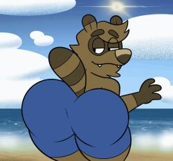 animated big_ass bubble_butt colelucario furry huge_ass male_only tagme tanookers tuck_(colelucario)