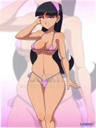 1girls asian_female black_hair blue_eyes hairband hourglass_figure large_breasts layerth long_hair nickelodeon the_fairly_oddparents thick_thighs trixie_tang