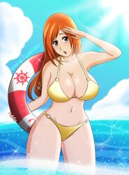 bleach inoue_orihime mistowing swimsuit