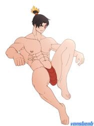 avatar_the_last_airbender bara clothing firebender gay muscles muscular muscular_male solo solo_female vansbeab yaoi zuko