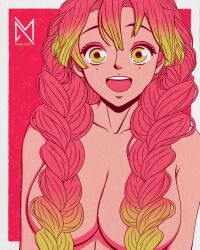 kanroji mitsuri from demon slayer by makoart