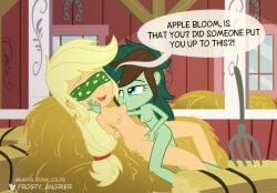 age_difference applejack_(mlp) blindfold earth_pony_colds equestria_girls fingering my_little_pony on_model smooth_skin suckling tied_up windy_barebow_evergreen yuri