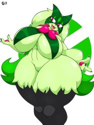 animal_humanoid big_breasts furry furry_only huge_breasts huge_hips huge_thighs meowscarada omegabrawl pokémon_(species) pokemon pokemon_sv