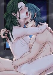 anal_sex byleth_(fire_emblem) byleth_(fire_emblem)_(male) cum cum_in_ass cum_inside cum_on_ass fire_emblem fire_emblem:_three_houses gay hair_grab hair_pull hk_nh3cooh linhardt_von_hevring post-timeskip yaoi