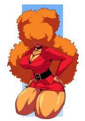 1female 1girls belt big_breasts breasts cartoon_network choker cleavage eyes_obscured female female_only fit fit_female hair hands_on_hips hips huge_breasts lips lipstick long_hair mature mature_female mature_woman milf muscular_ass muscular_legs office_lady orange_hair powerpuff_girls red_lips red_lipstick sara_bellum skirt solo solo_female theoverloader thick_lips thick_thighs thighs wide_hips