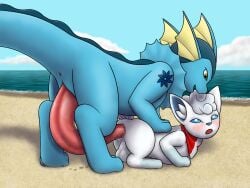 4:3 alex_snowfox alolan_vulpix anal anal_sex animal_genitalia animal_penis anus ass balls bandana bandanna_on_neck beach big_penis blue_body blue_eyes blue_nose bodily_fluids canid canine cloud dawnlux detailed_background digital_drawing_(artwork) digital_media_(artwork) duo eeveelution erection feral fin fish fur genital_fluids genitals hair holding_down huge_cock hybrid hybrid_pokemon hyper hyper_genitalia hyper_penis kerchief larger_male looking_back male male/male male_only male_penetrated male_penetrating male_penetrating_male male_vaporeon mammal marine multicolored_body multicolored_fur neckerchief nintendo open_mouth outside penetration penile penis pokemon pokemon_(species) regional_form_(pokémon) sand sea seaside sex size_difference sky smaller_male smile tail vaporeon video_games vulpix water white_body white_fur white_hair yellow_eyes