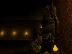 1boy 1girls 3d artist_request female fire_emblem fire_emblem:_the_blazing_blade garry's_mod gm_construct link link_(twilight_princess) lyn_(fire_emblem) lyndis_(fire_emblem) male oral straight_hair the_legend_of_zelda twilight_princess