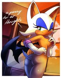 1girls ass bat_wings breasts elbow_gloves erect_nipples gloves green_eyes nancher pussy rouge_the_bat solo sonic_(series) sonic_the_hedgehog_(series)