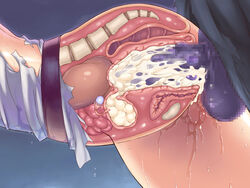 1girls anatomy ass bladder bones censored clothing cross_section cum cum_in_pussy cum_in_uterus cum_inside fallopian_tubes female from_behind interspecies legend_of_valkyrie male monster mosaic_censoring organs ovaries penetration penis purple_skin sex spine stomach sweat torn_clothes uchiu_kazuma uterus vaginal_penetration valkyrie_(lov) x-ray