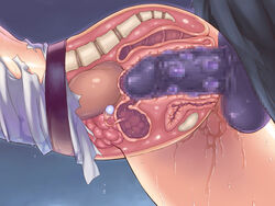 1girls anatomy bone cross_section fallopian_tubes female from_behind inside_view internal kidney legend_of_valkyrie male monster organs ovaries penetration penis pussy pussy_juice rape sex spine torn_clothes uchiu_kazuma urethra uterus vaginal_penetration valkyrie_(lov) x-ray