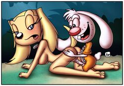 anthro brandy_and_mr._whiskers brandy_harrington canine disney disney_channel dog female fur furry innocenttazlet male mammal mr._whiskers nipples pussy rabbit sex straight tagme toon_disney