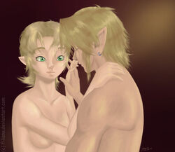 filiana_(artist) ilia link link_(twilight_princess) romantic straight straight_hair the_legend_of_zelda twilight_princess