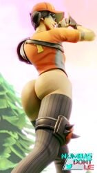 1girls ass ass_focus baseball baseball_cap baseball_uniform bottomless bottomless_female dat_ass fastball female female_only female_solo fortnite partially_clothed partially_clothed_female solo_female thenumbersdon'tlie thighhighs