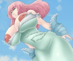 angel big_ass big_butt blue_eyes chimeraindura curvy curvy_female curvy_figure nanatsu_no_taizai nerobasta pink_hair thick_thighs wide_hips