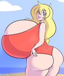 alternate_version_available ass bare_arms beach big_ass big_breasts big_thighs blonde_hair breasts cassie_(theycallhimcake) clothes clothing davidsanchan detailed_background dullahan enormous_breasts female female_focus female_only gigantic_breasts huge_ass huge_breasts human human_female human_focus human_only humanoid hyper hyper_breasts impossible_clothes impossible_clothing impossible_leotard large_ass large_breasts large_thighs leotard looking_away massive_breasts ocean one-piece_swimsuit purple_eyes red_leotard red_swimsuit solo solo_female solo_focus swimsuit swimwear thick_thighs thighs thumbs_up