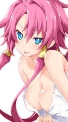 angel artina breasts cleavage disgaea disgaea_4 iwasi_r large_breasts nippon_ichi_software open_clothes revealing_clothes